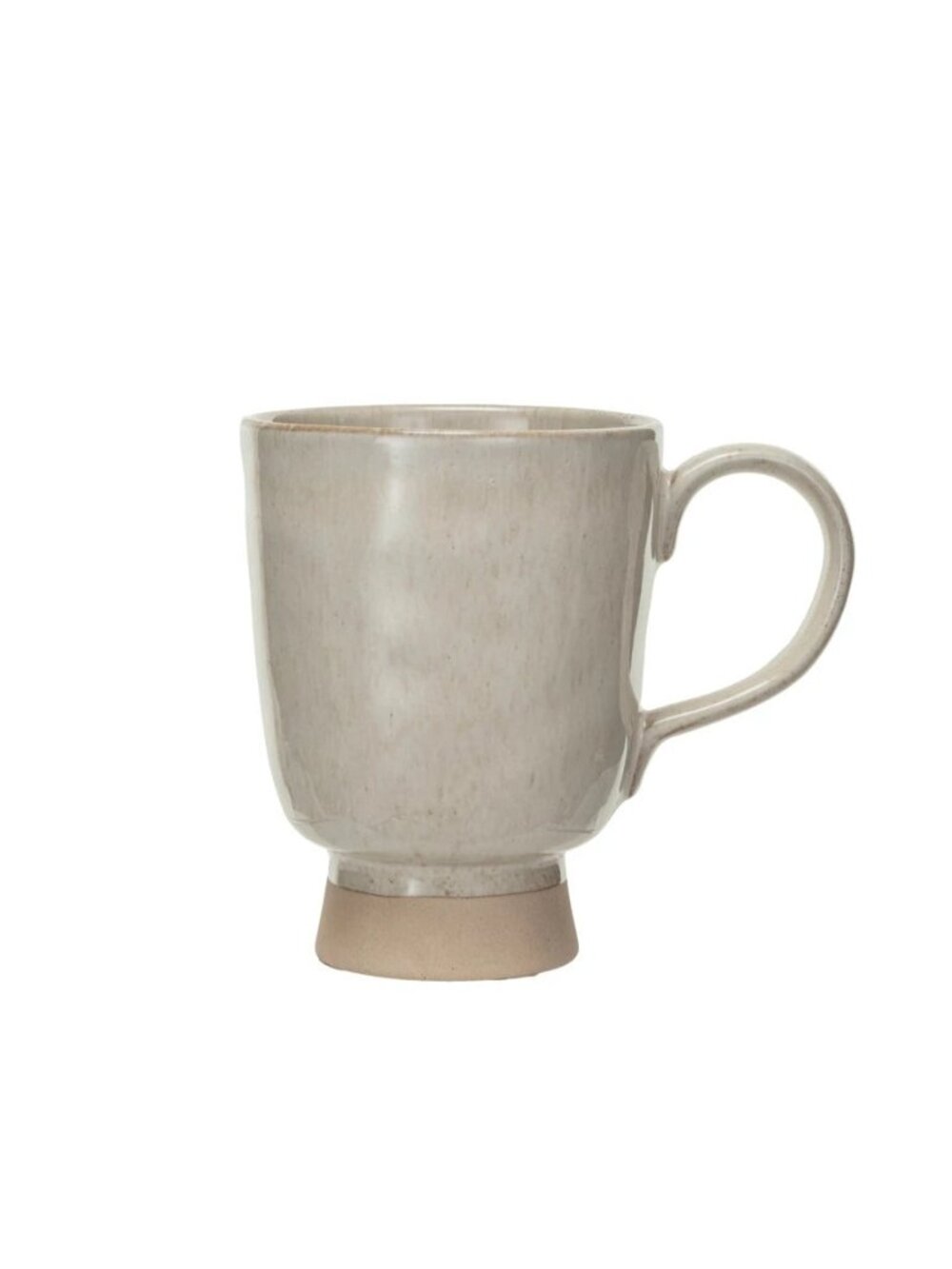 Stoneware Footed Mug NEW Coffee Mug Tea Cup Boho Farmhouse 12 oz